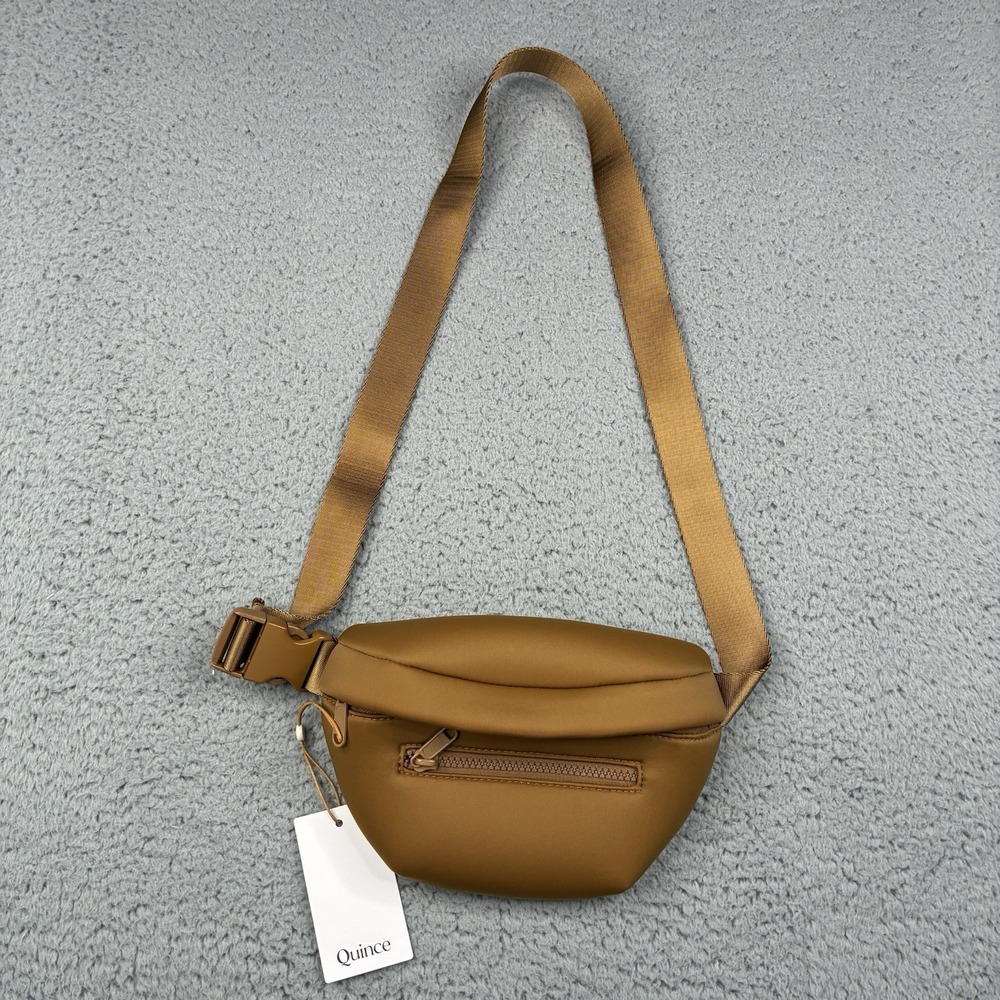 Quince All Day Neoprene Belt Bag Sling Crossbody Mocha Waist Pack NWT